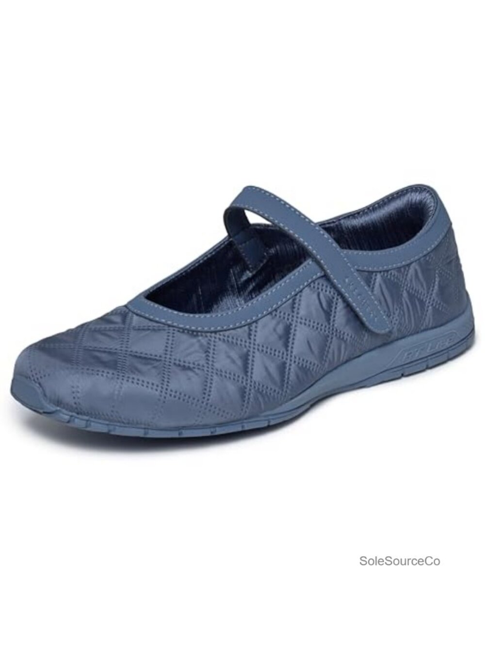 Quilted Nylon Mary Jane Walking Shoes with Air-Cooled Memory Foam Insoles